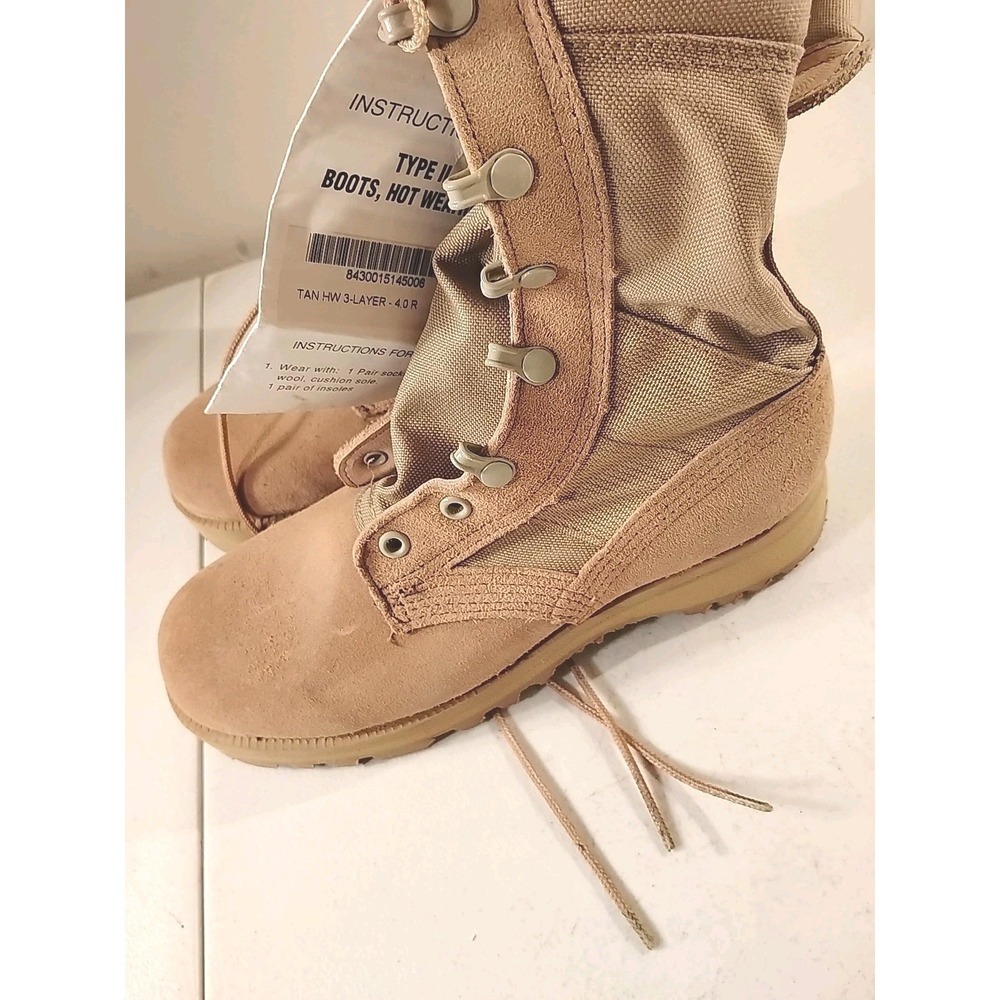 Altama Boots Hot Weather Tan 4R New‎ With Tags Vibram Soles